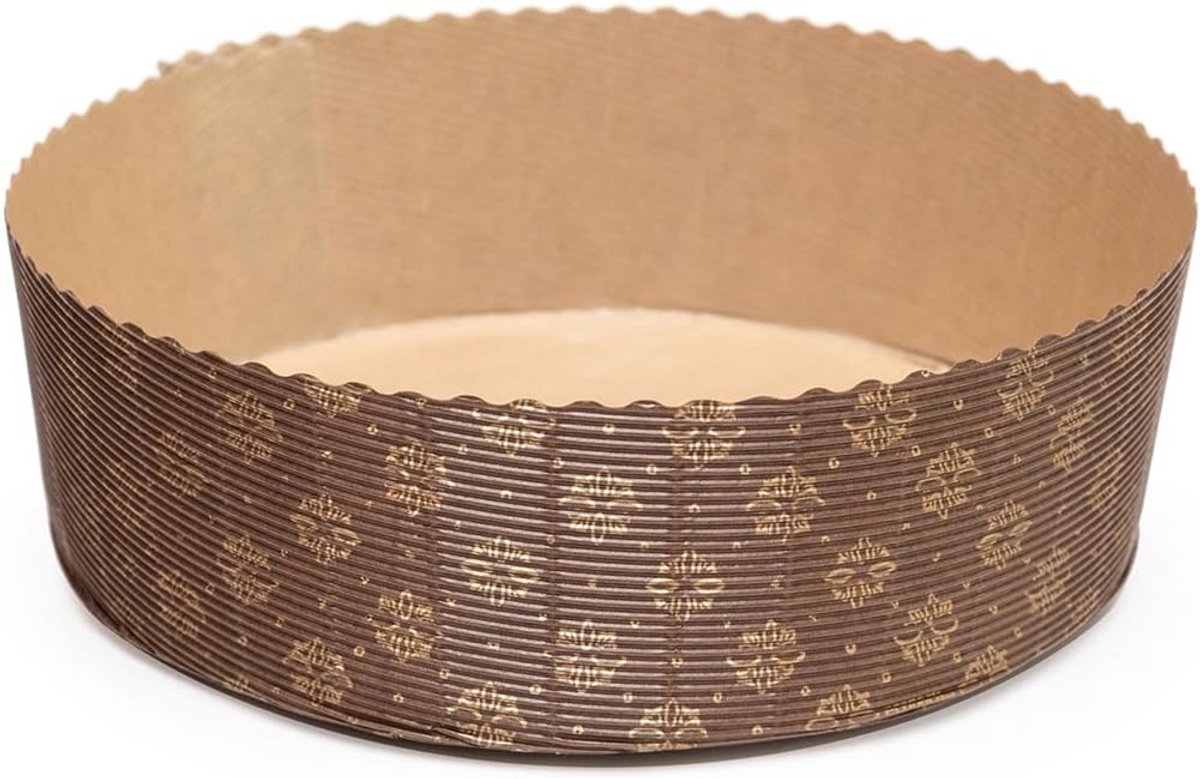 Ovenvaste Papieren Bakvormen voor Panettone met Buitenas - 30 Stuks