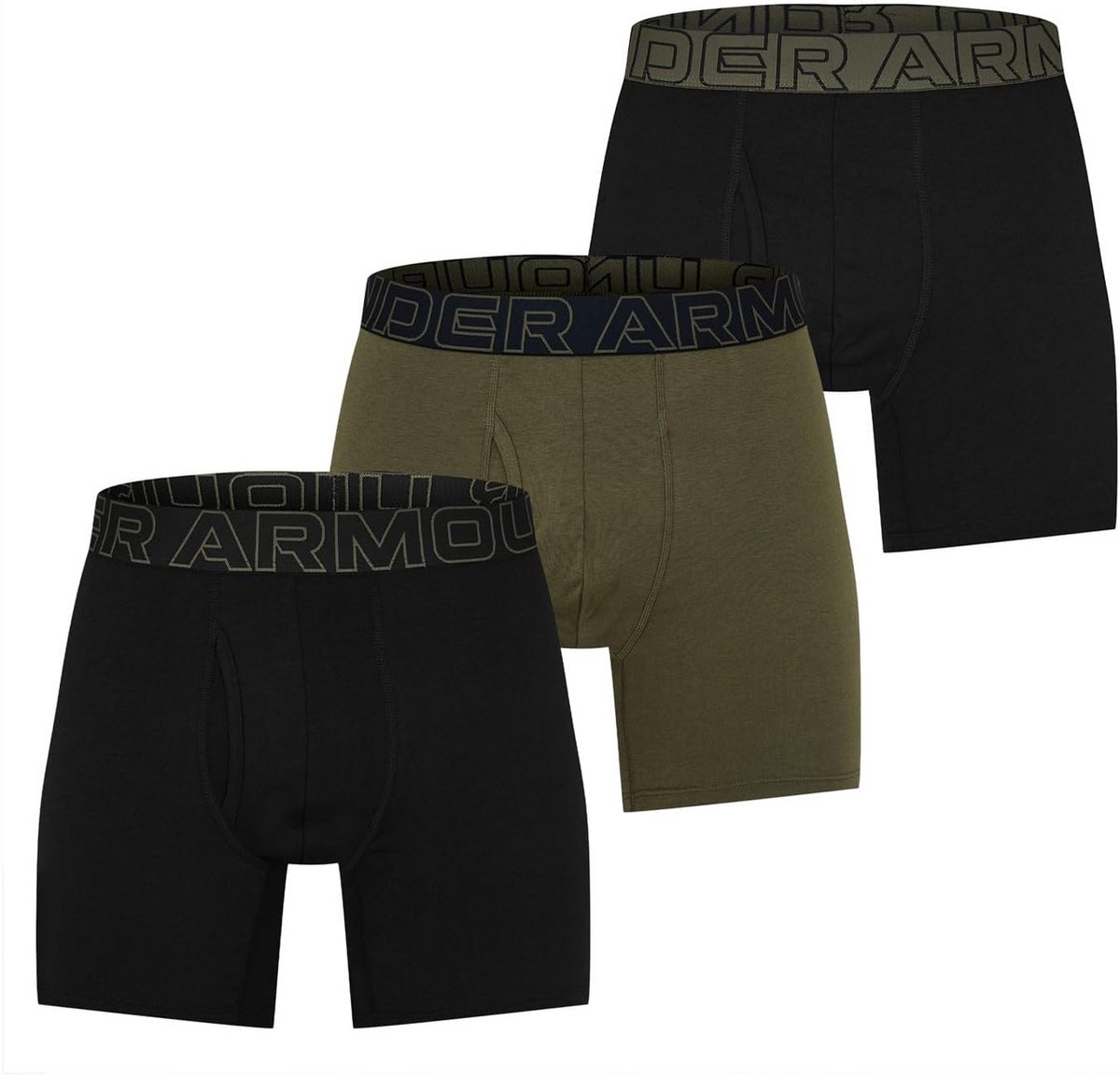 Heren Boxer Briefs 3-Pack Katoen Stretch - Ademend en Sneldrogend Ondergoed