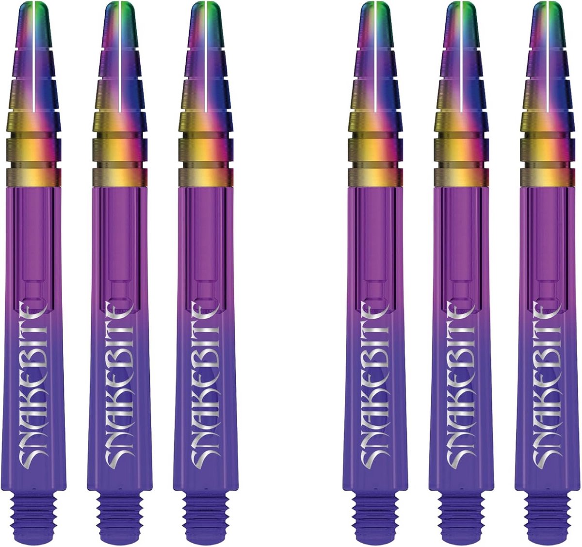 Dartstelen Nitrotech Paars Ionic - 6 Stuks in Voordeelverpakking