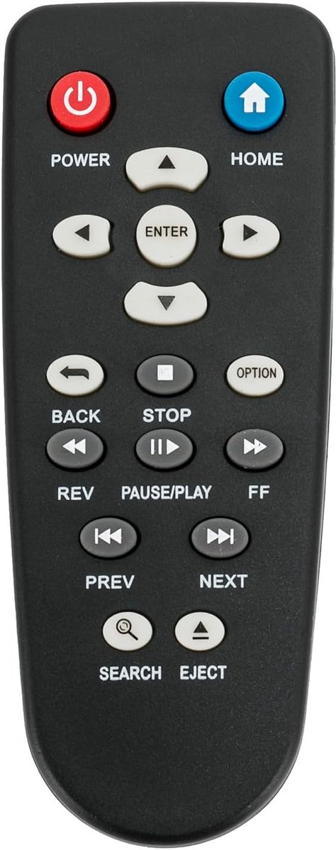 Universele Vervangende Afstandsbediening voor Diverse Media Players