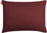 Kuddle Warmtekussen Oplaadbaar - Gebreid 'Wine Red' 45x60cm - Draadloos & Elektrisch - Inclusief Powerbank