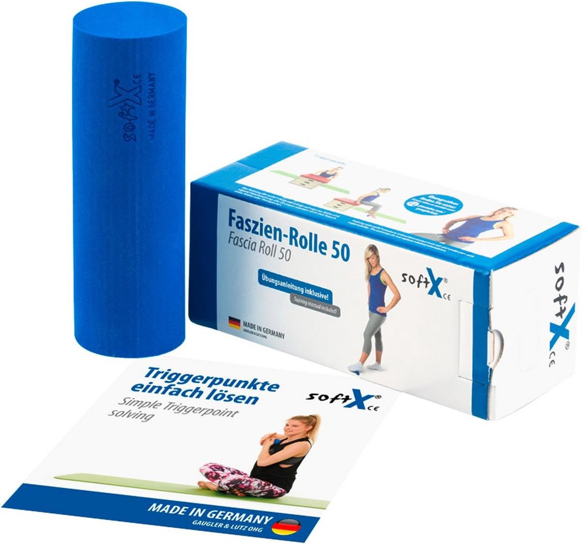 Fascia Trainingsapparaat Rol voor Zelfmassage en Spierherstel Blauw Klein