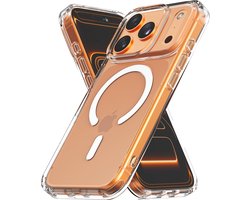 My Case Hoesje – Geschikt voor iPhone 17 Pro Max Transparant - Geschikt voor MagSafe – Slank, Sterk en Shock proof