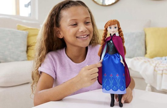 Disney Frozen Anna Pop - Inclusief Afneembare Cape en Rok - Disney Prinses Speelgoed van Merkloos — afbeelding 2