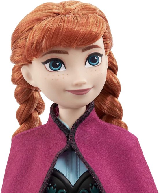 Disney Frozen Anna Pop - Inclusief Afneembare Cape en Rok - Disney Prinses Speelgoed van Merkloos — afbeelding 3