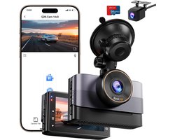 Florixa® Dashcam Voor en Achter - Dashcam - Dashcam Voor Auto -Zwart -4 x 9x 6cm; 448 g