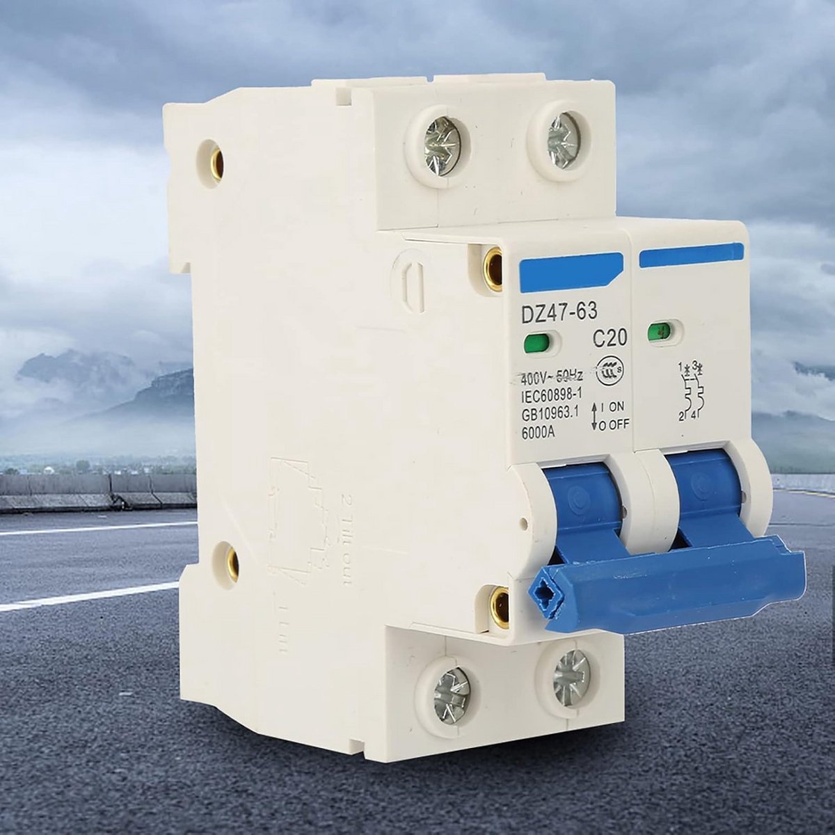 2-polige Minischakelaar 400VAC voor Zonne-energie en DC Systemen