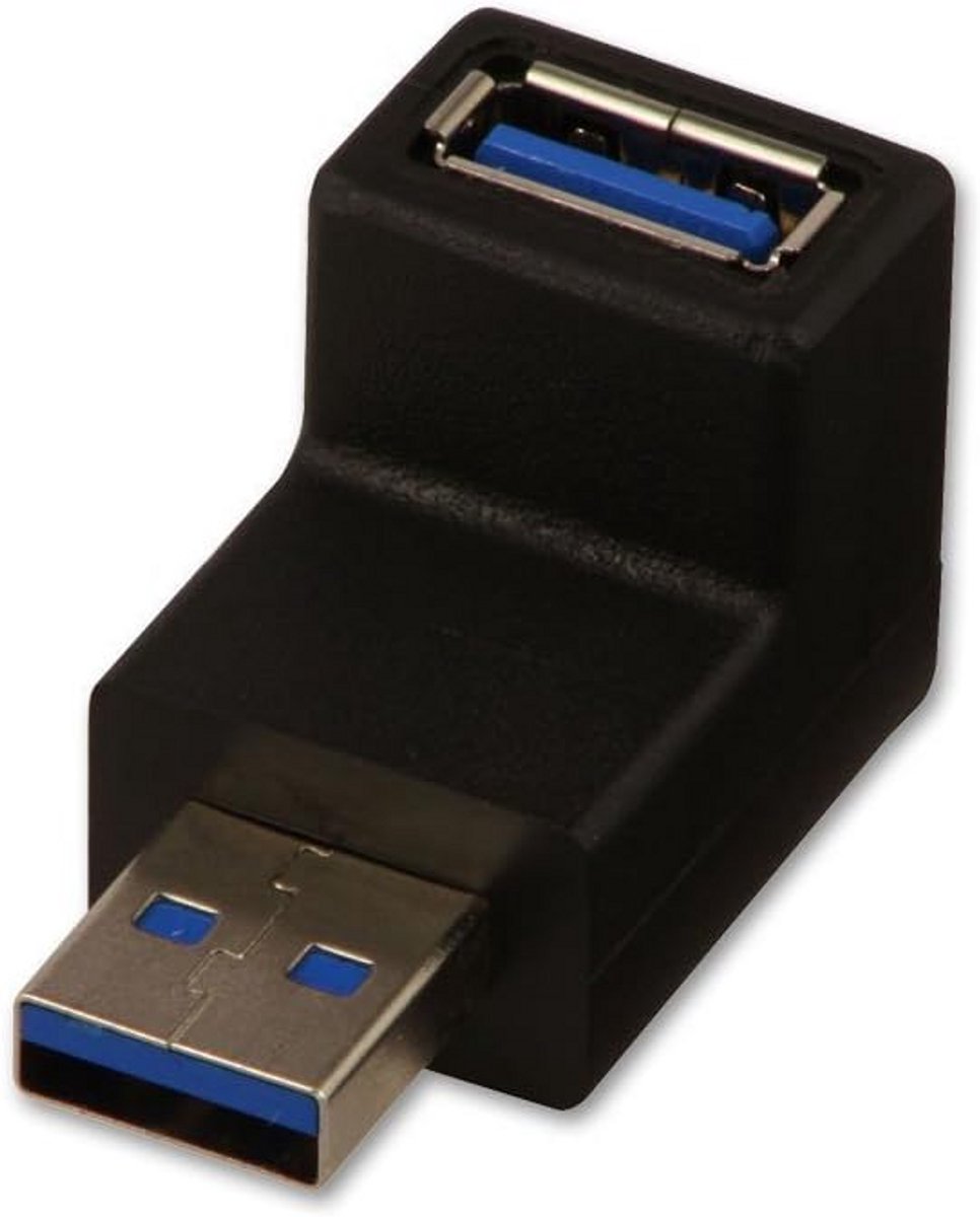 USB 3.0 Hoekadapter Type A Man naar Vrouw 90 Graden