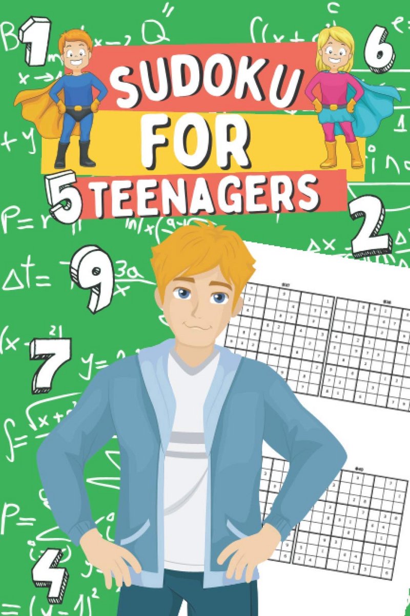 300 Sudoku Puzzelboek voor Tieners: Makkelijk, Normaal en Gemiddeld - Educatief en Leerzaam