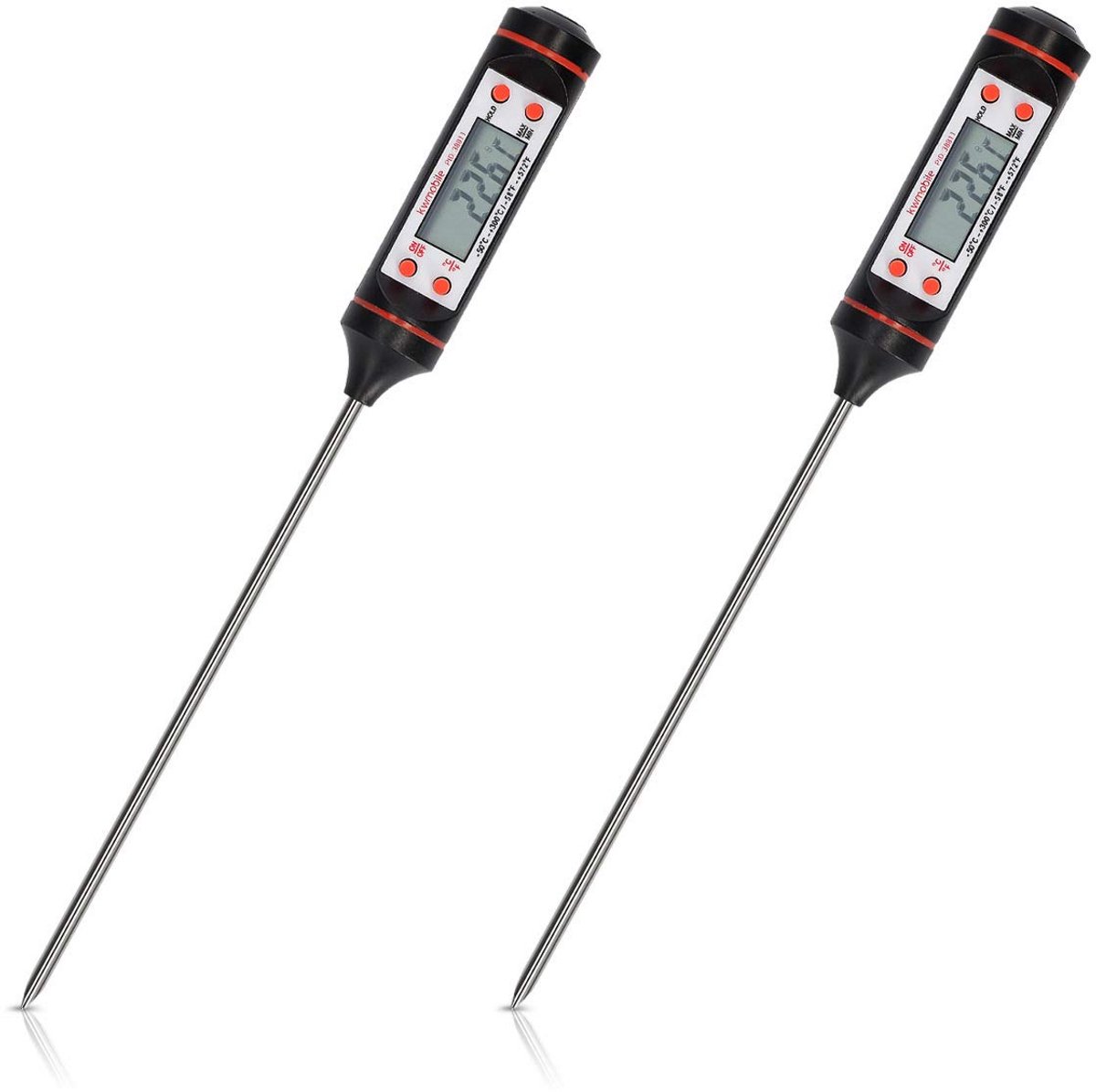 Digitale Vleesthermometer Set met LCD Display voor Oven, BBQ en Dranken