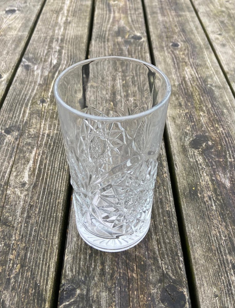 Glazen geslepen glas - per 4 stuks - Pomme Chatelaine.nl