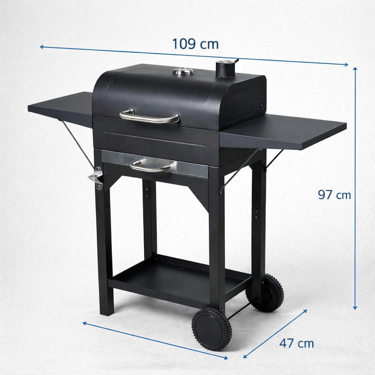 Koopman Houtskool BBQ - mat zwart thumbnail 2