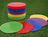 4 inch antislip rubberen behendigheidstrainingsmarkeringen op de vloer, platte veldkegels voor voetbal, basketbal(willekeurige kleuren)