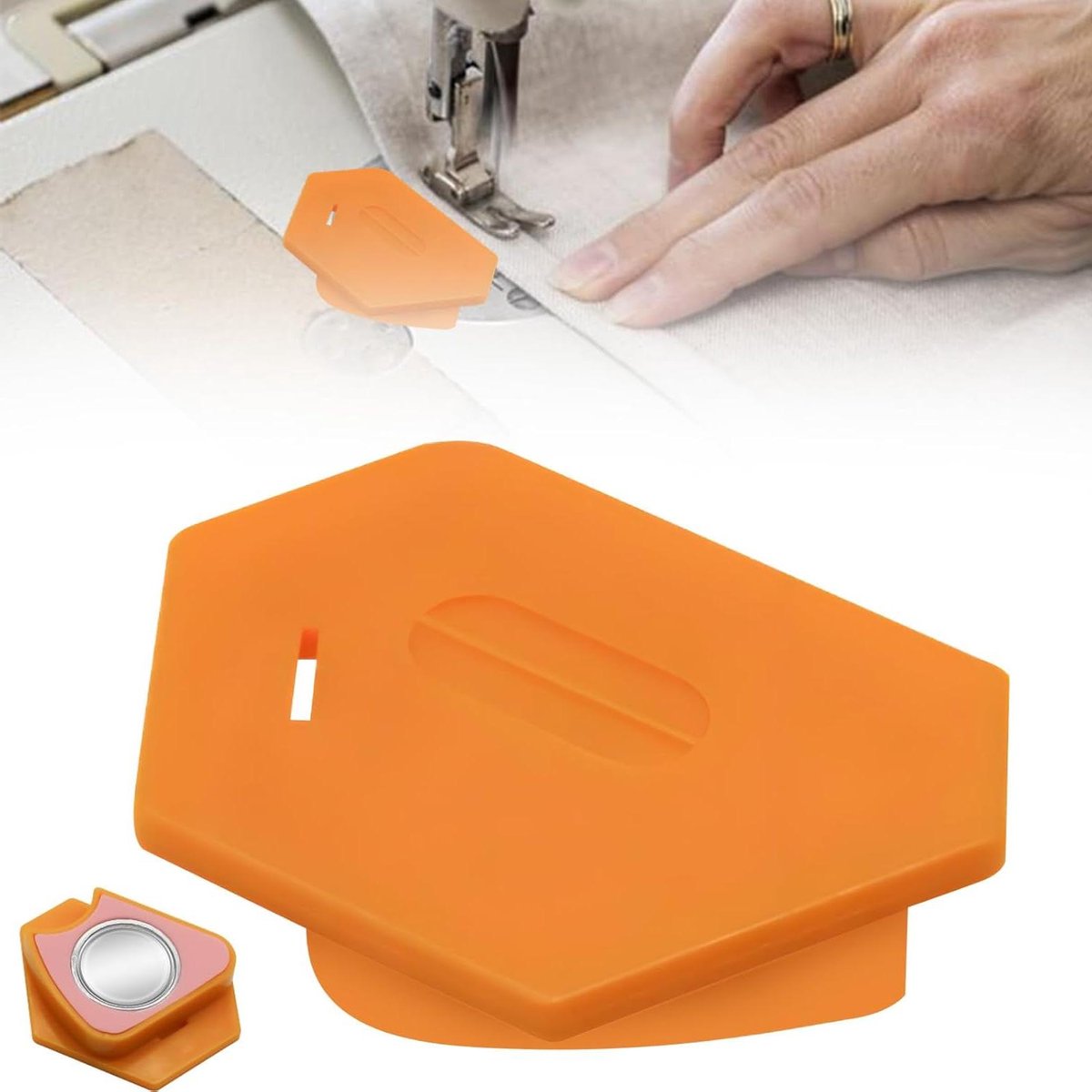 Multifunctionele Zoommer met Schaal - Magnetische Naaigids voor Naaimachines