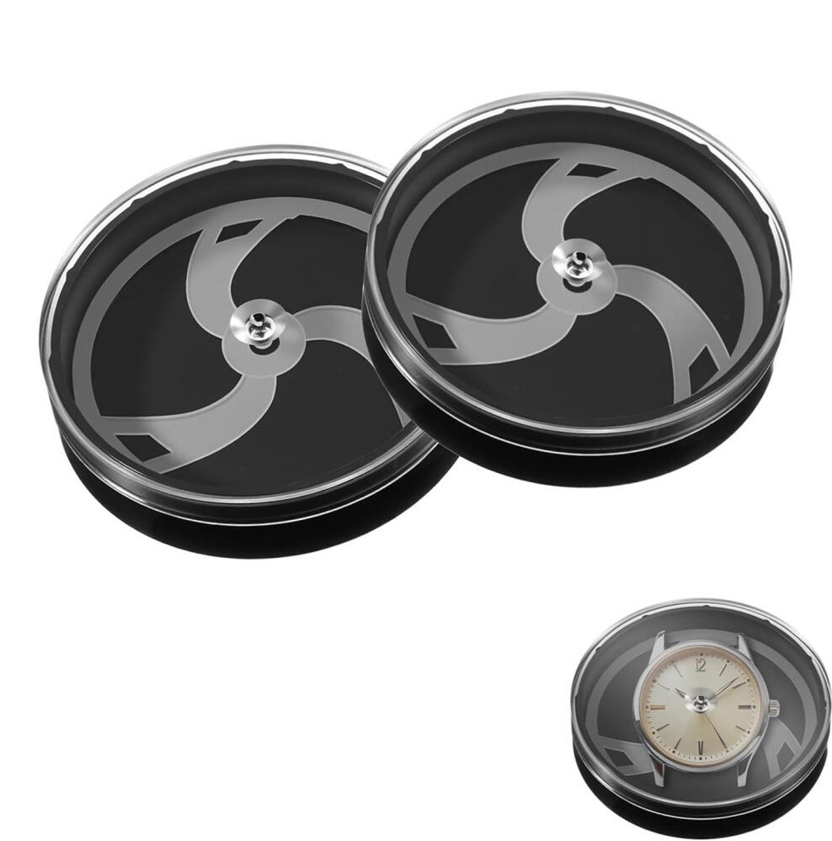 Horlogedoos - 2 Stuks - Horloge Houder Sieradendoos - Horloge Opbergdoos Heren - Horlogebox - Horloge opbergdoos - Draagbaar - Stofdicht en krasbestendig