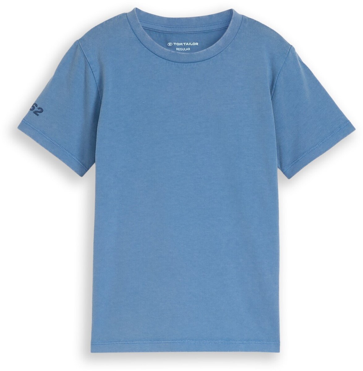 Tom Tailor - Basic T-shirt van katoen - Maat 128/134 - Federal Blue