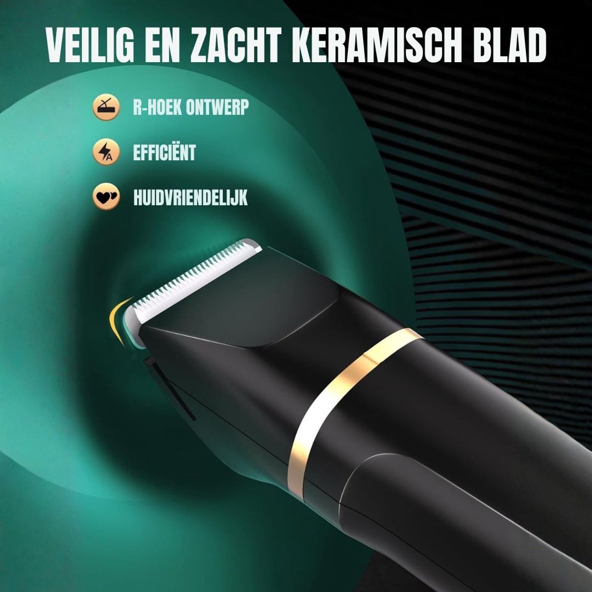 SCH® Trimmer Mannen Schaamstreek - Trimmer Schaamstreek - Bodygroomer Mannen - Trimmer - Zwart - 20cm x 12cm x 6cm