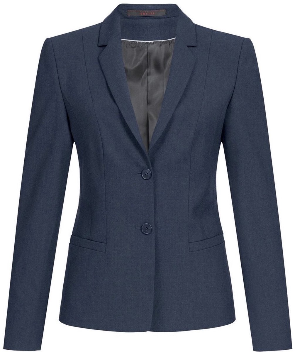 GREIFF Premium heren colbert – blauw (kleur 110) – maat 54 – stretch wolmix sakko