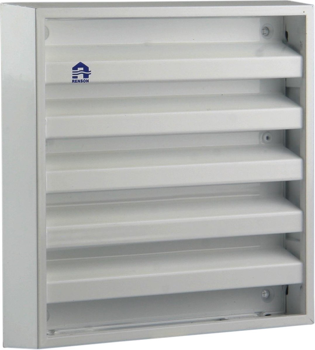 Renson muurrooster opbouw met RVS/insectengaas 225x225x30 mm aluminium wit RAL 9010