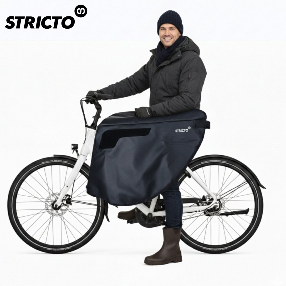 SUPER DEAL - Stricto Easy-On Premium Beenkleed – Fiets & E-bike – Waterdicht & Winddicht - beenwarmer
