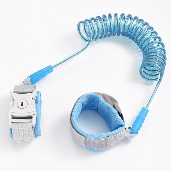 Toddler Strap for Kids Baby Child, Anti-lost Wrist Link,Toddler Harness Walking Strap Safety Child Wristband Straps - 1.5m，Blue van Merkloos — afbeelding 2