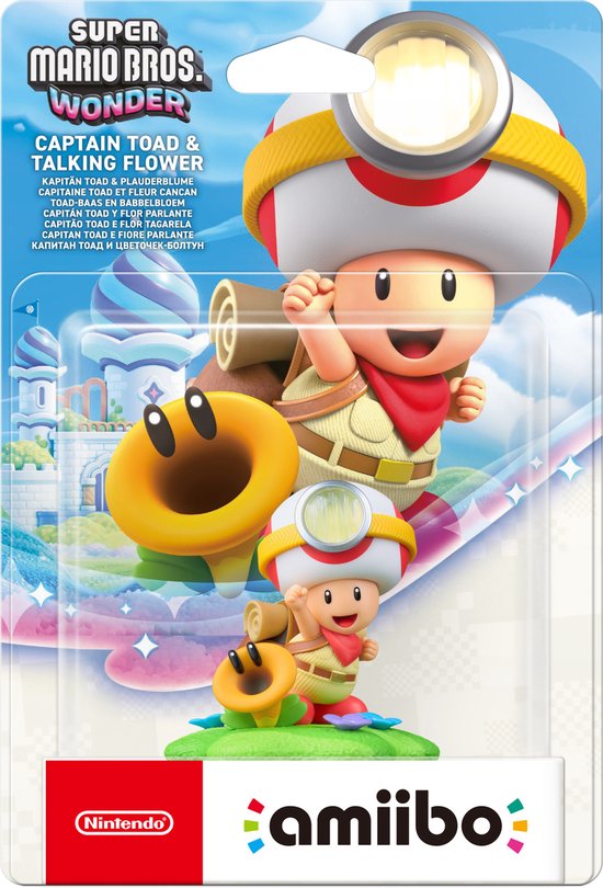 Amiibo Kapitein Toad & Babbelbloem - Super Mario Bros. Wonder - Nintendo Switch