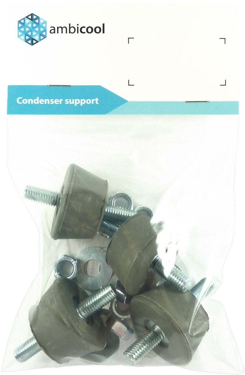 Trillingsdempers 40 Shore A voor airco of warmtepomp set van 4 stuks
