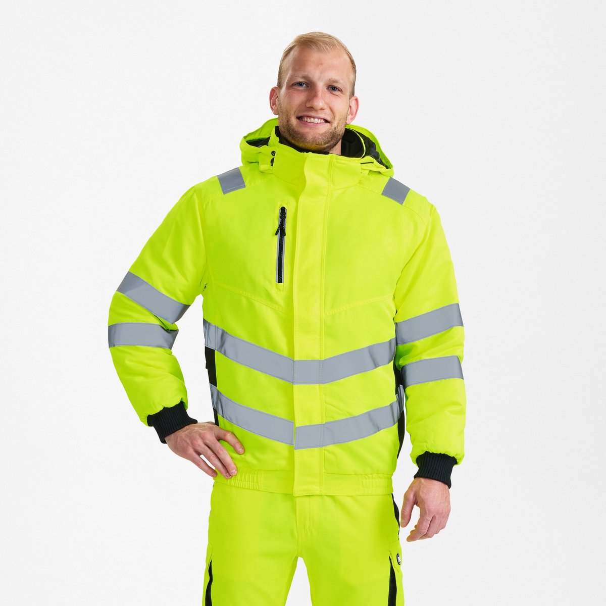 Engel Safety pilot jack 1247-935 - Hi-vis Yellow / Black - M
