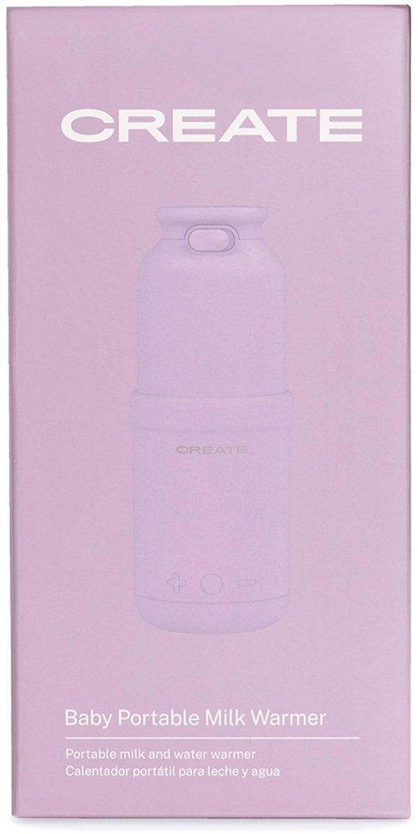 CREATE - Melk- en waterverwarmer voor babyflesjes met temperatuurregelaar - Lavendel - BABY PORTABLE MILK WARMER van CREATE — afbeelding 4