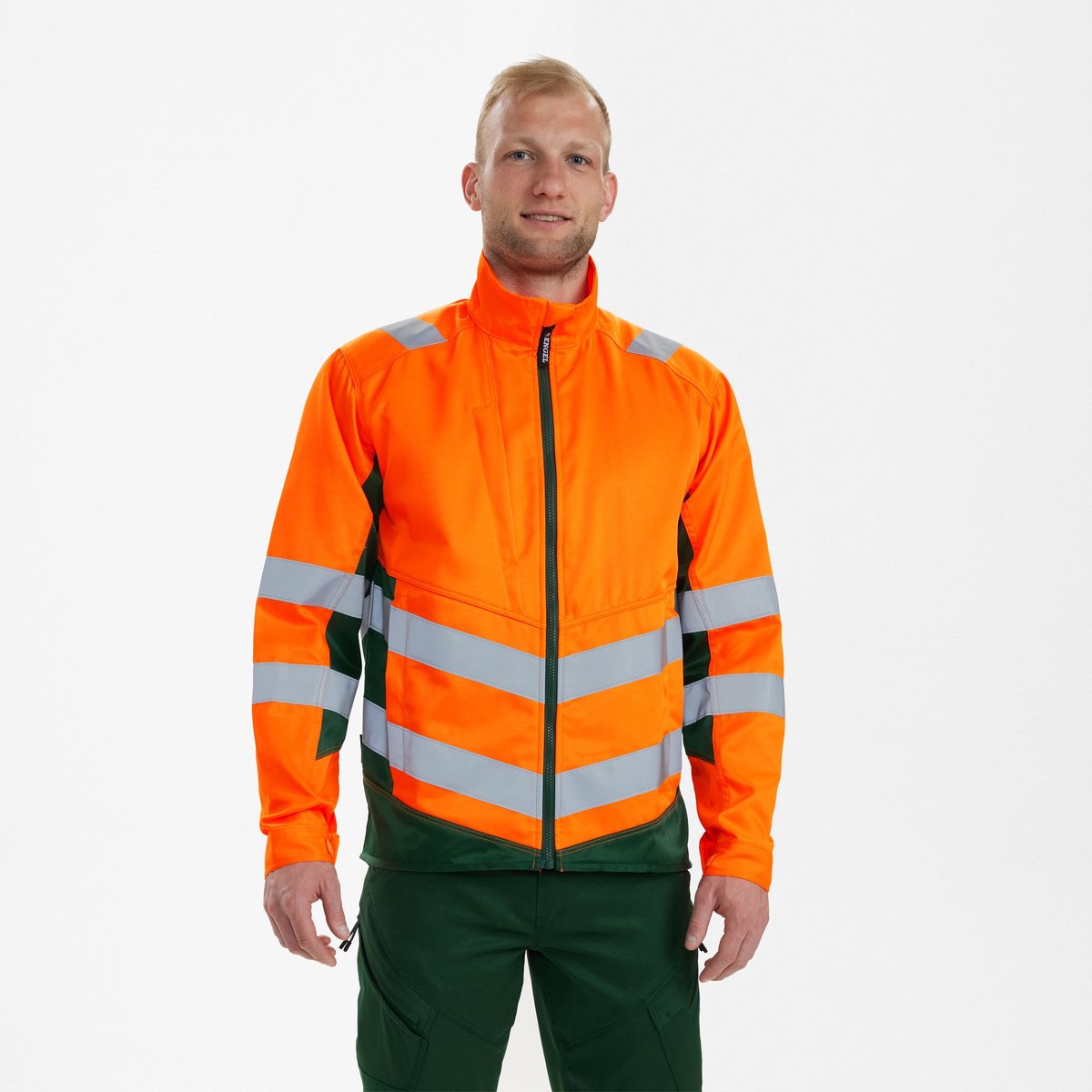 Engel Safety Light werkjack 1545-319 - Hi-vis Orange / Green - L