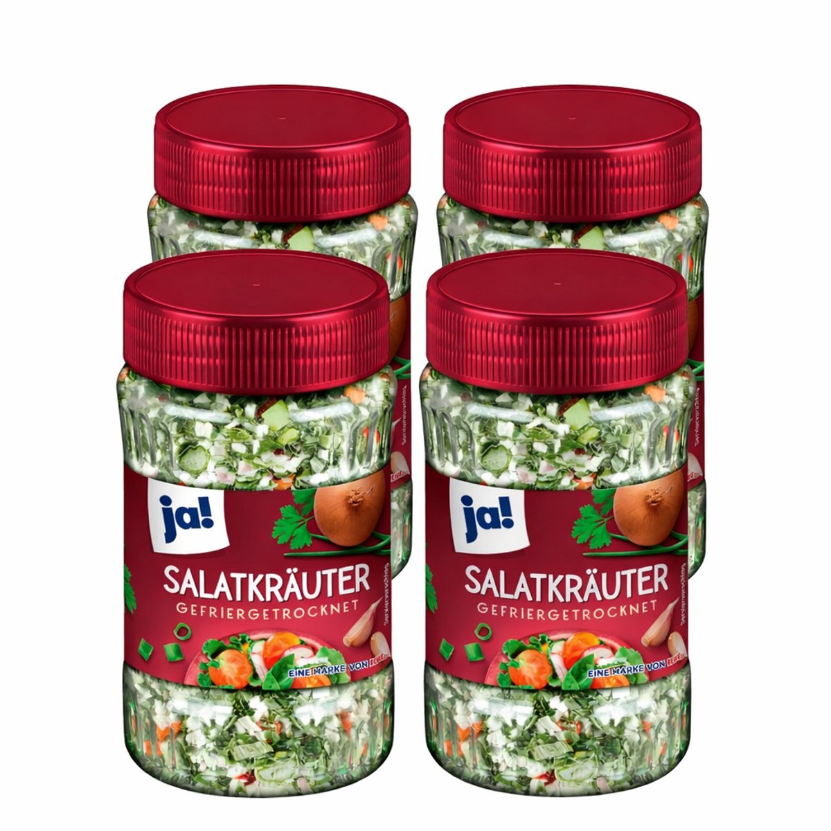 Ja! | Sla kruidenmix 4 x 25 gram met ui, knoflook, peterselie en paprika