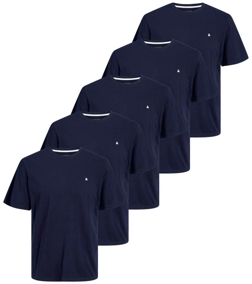 Jack & Jones Heren t-shirt 5 pack Essentials