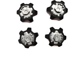 Stripe Golfschoenspikes - 18 stuks - vervangende golfschoennoppen voor golfschoenen - zwart