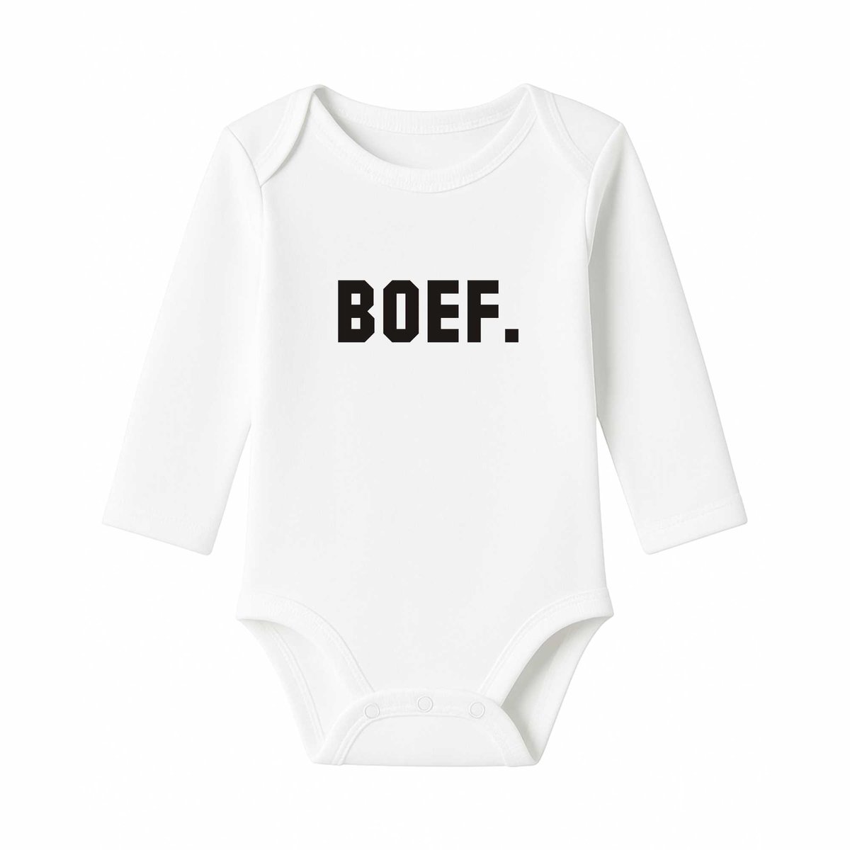 Romper Boef - wit - lange mouw
