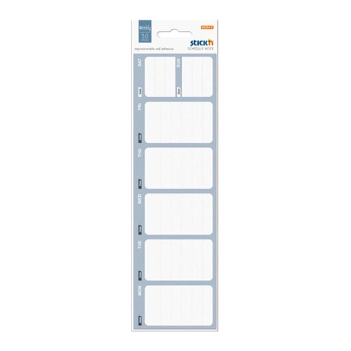 Stick'n Weekplanner - Zelfklevende Sticky Notes - 252x64mm - 30 Week Planners
