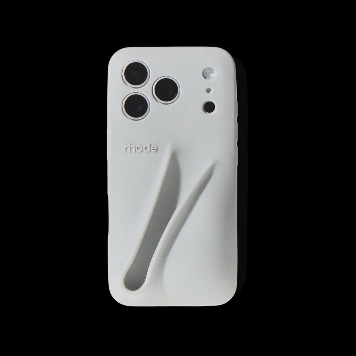 Rhode Lipcase voor iPhone 17 PRO MAX – Bubble Case – Grijs