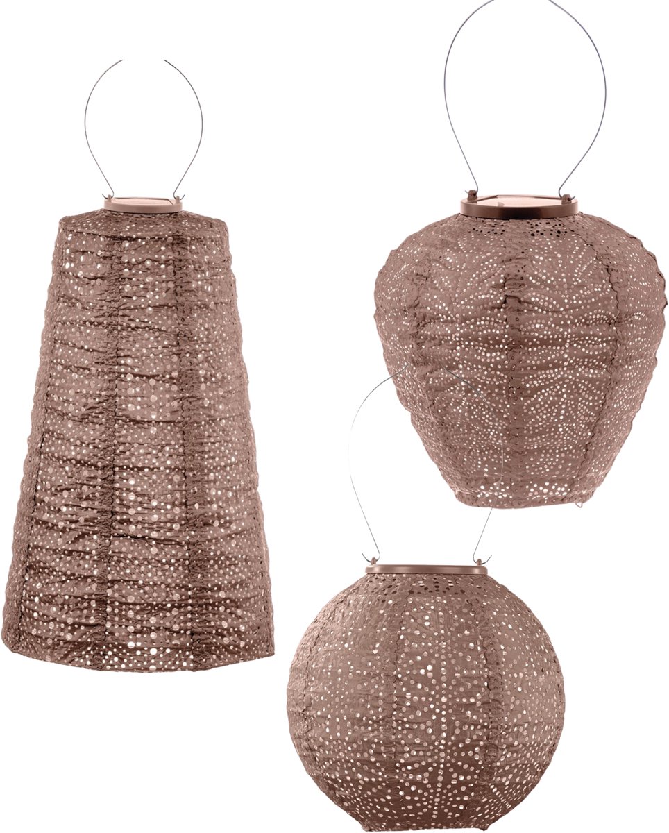 Lumiz Tuinlamp op zonne energie - Solar Lampion - Whit Sunday Set - 3 stuks