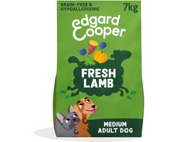 Edgard & Cooper Adult Hondenbrokken Voor Medium Honden, Verse Lam, 7Kg, Graanvrij En Hypoallergeen Recept Met Natuurlijke Ingrediënten, Perfecte Vezelbalans