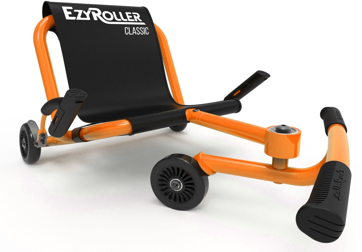 Bol.com EzyRoller Classic skelter - Waveroller voor kinderen 4 tot 14 jaar of 99 tot 137 cm - Verstelbare driewieler - Oranje aanbieding