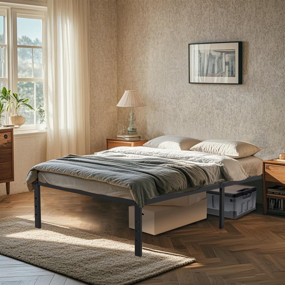 Eenpersoons Eenpersoons Bedframe 90x200 cm Jeugdbed - afbeelding 4