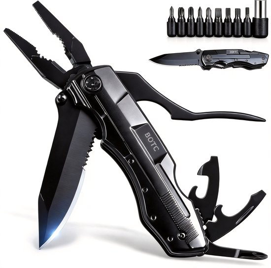 BOTC Multitool Zakmes – 14-in-1 – inclusief draagetui