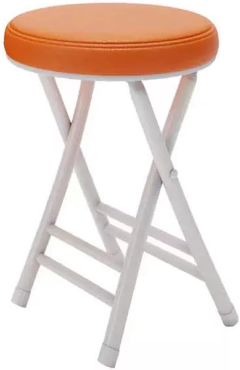 Imperatoris - Barkruk Inklapbaar - Barkrukken - Inklapbare Barkruk - Eenvoudig op te Bergen - Barstoel - Opklapbaar - Klapstoel - 1 Stuk - Oranje