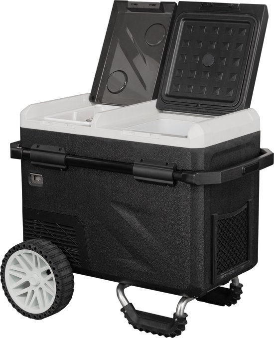 Steamy-E Single Zone Roller Elektrische Compressor Koelbox Op Wielen - Single Zone - 36 liter - Inclusief ijsblokjesmaker! -12V en 230V - voor auto en camping - Zwart van Merkloos — afbeelding 5