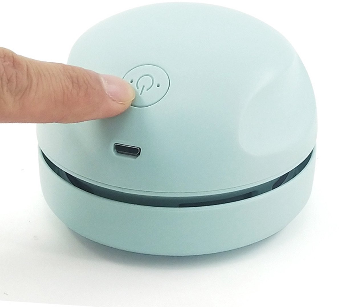Tafelstofzuiger met USB-oplaadfunctie, zuigmond en reinigingsborstel. Afneembaar ontwerp en draagbare mini-tafelstofzuiger voor het reinigen van stof, broodkruimels, piano's, computers, auto's, enz. (lichtgroen)