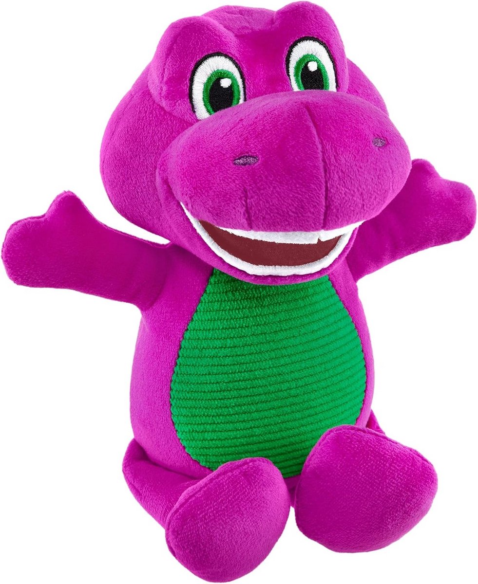 Pluche Dinosaurus Knuffel Zacht Paars Borduurwerk Kinderspeelgoed 2+