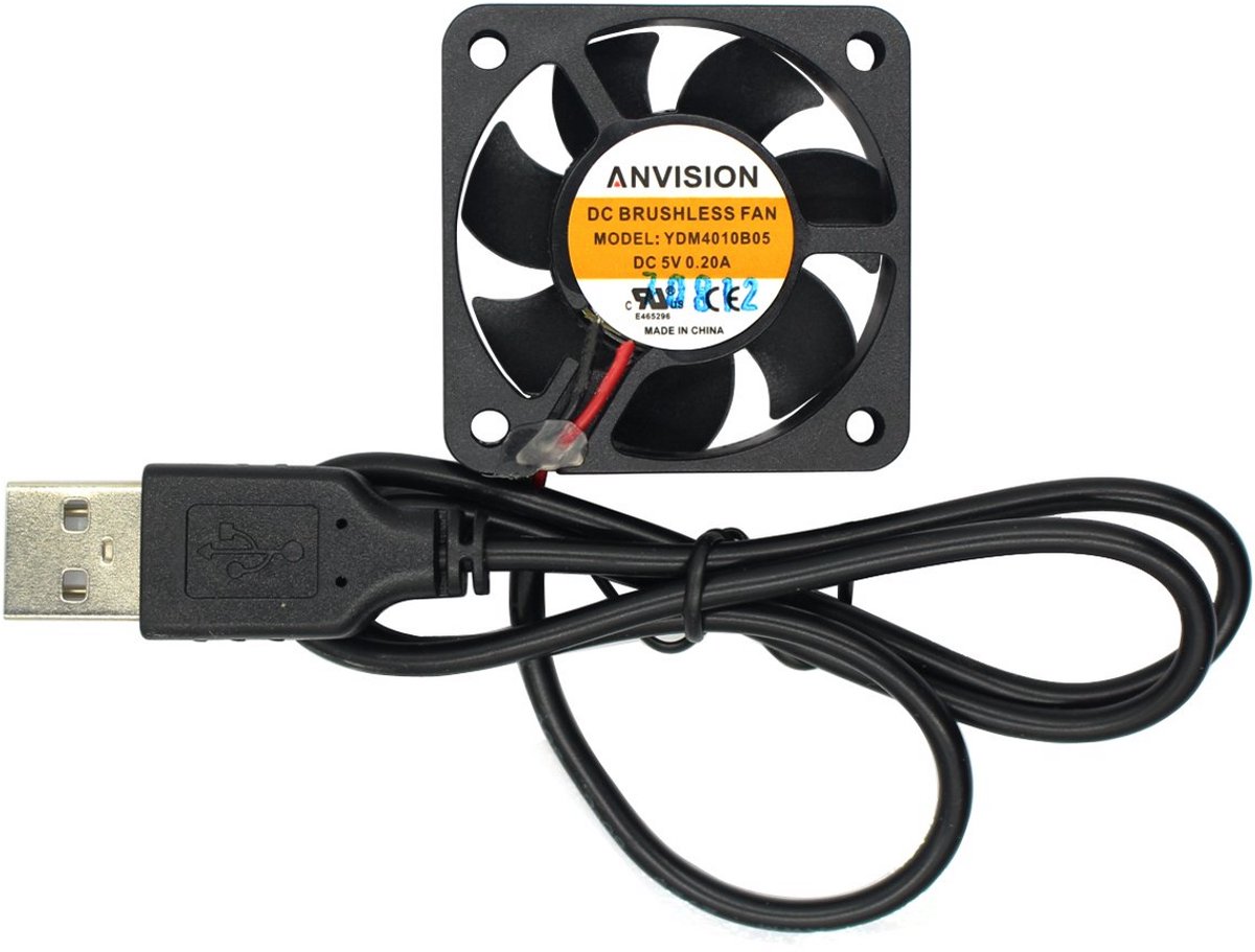 Stille 5V USB Koelventilator 40x40x10mm met Dubbele Kogellagers voor Elektronica