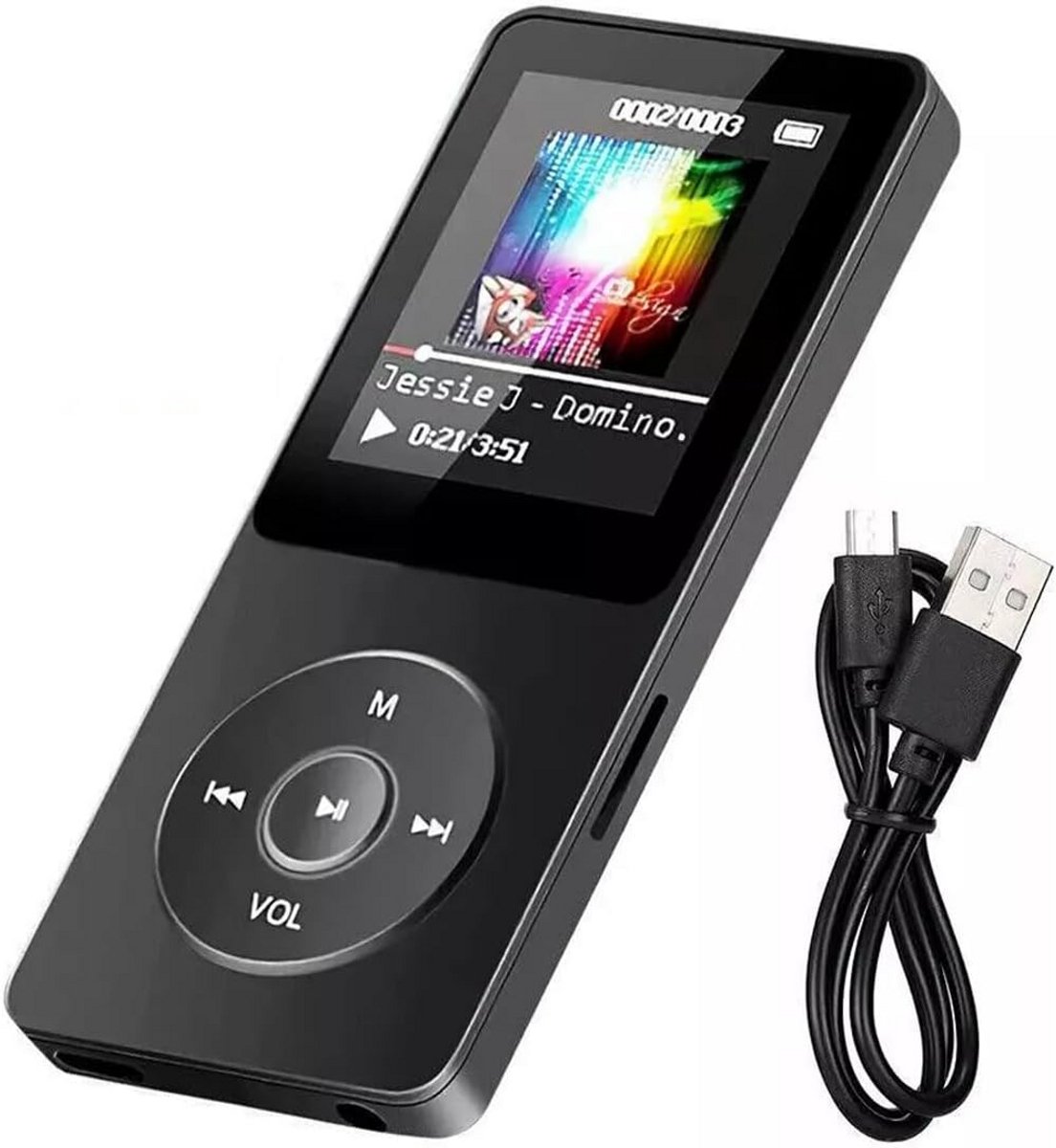 Draagbare MP3/MP4 Speler met Bluetooth, 128GB Uitbreidbaar Geheugen en FM Radio
