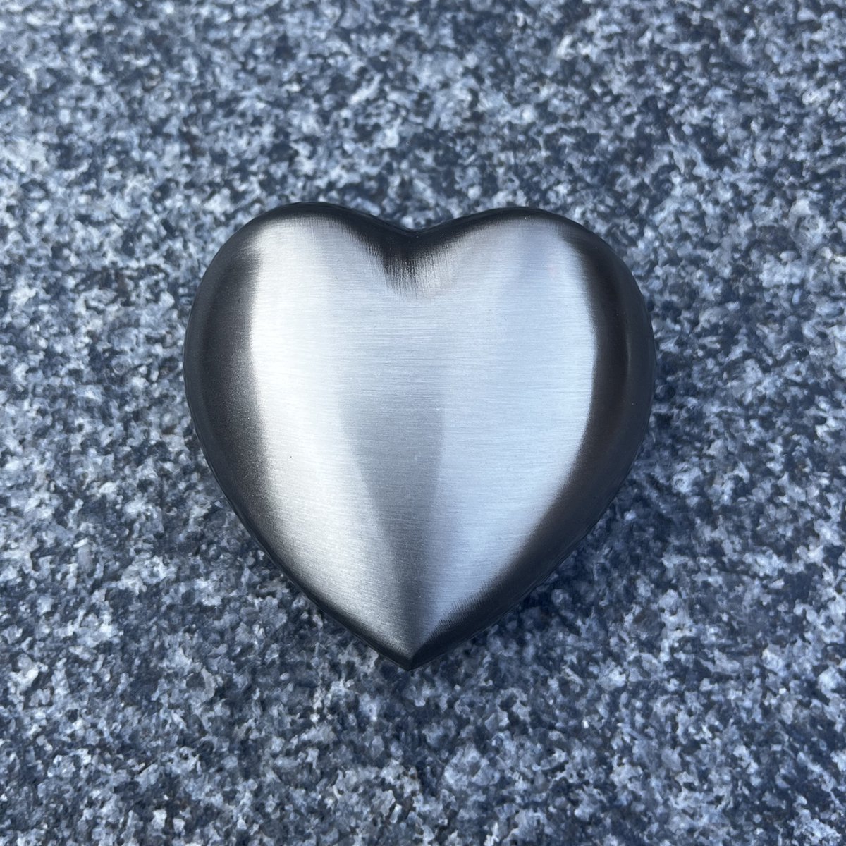 Mini urn hart – zilver – crematie urn – graveerbaar – binnen en buiten
