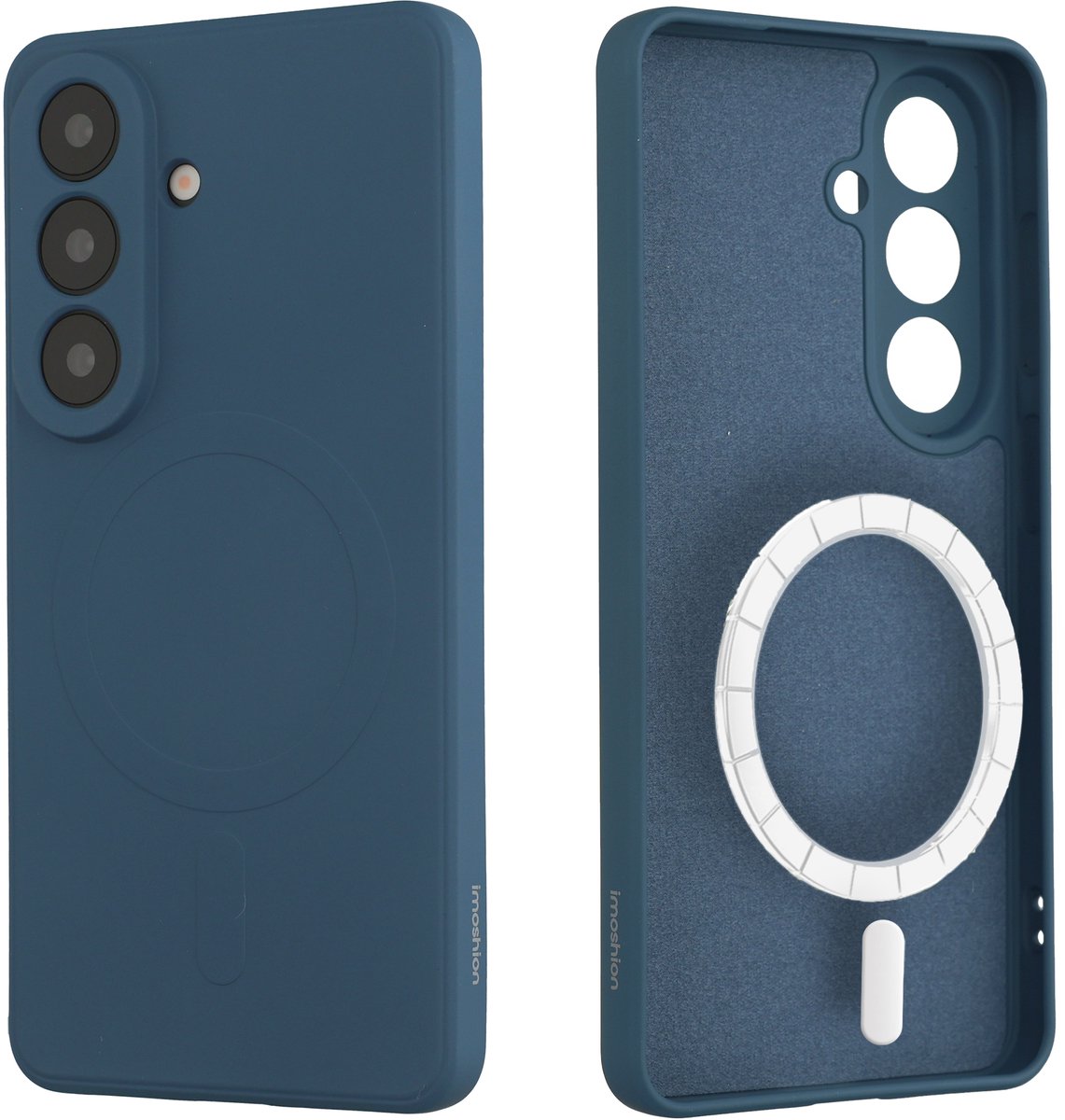 imoshion Hoesje - Geschikt voor Samsung Galaxy S26 Plus - Color Backcover met Magnetische Ring - Donkerblauw