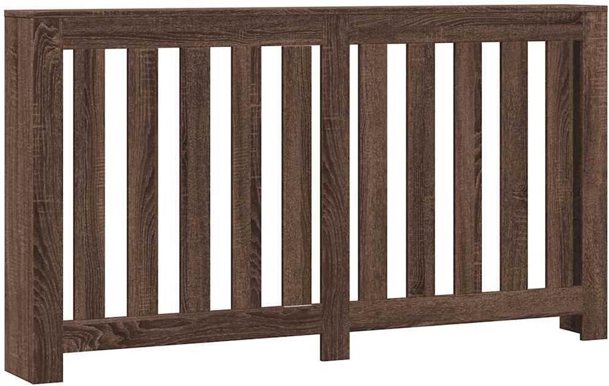 Radiatorombouw Hout Bruin Eikenlook 149x20x82 cm - Stijlvolle Verwarming Afdekking